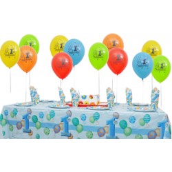 8 Kişilik First Birthday Blue Mini Set