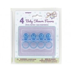 Blue Crystal Pacifiers Favors