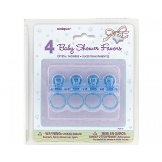 Blue Crystal Pacifiers Favors