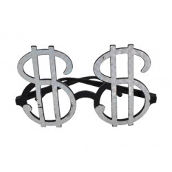 Dolar İşaretli Gri Renk Parti Gözlük 15