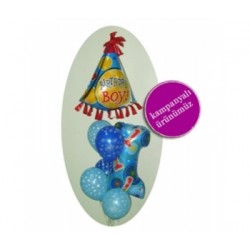 Happy Birthday Boy Uçan Balon Demeti
