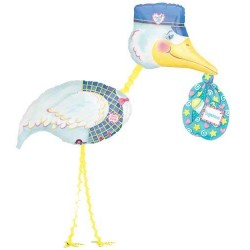 Paketli Leylek (Special Delivery Stork) Air Walker Folyo Balon