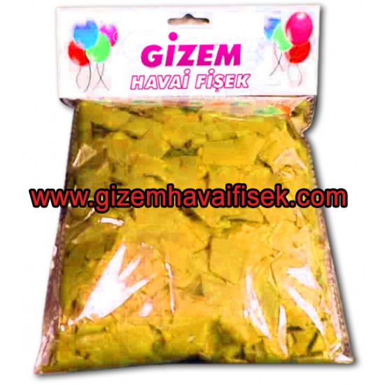 Sarı Renkli Konfeti Kağıdı