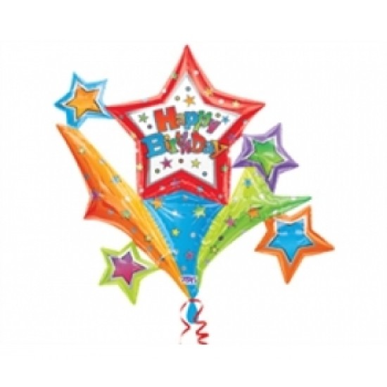 Supershape Birthday Cheer Connext Folyo Balon