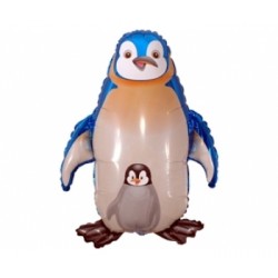 Super Shape Mavi Penguen Folyo Balon