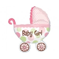 Supershape Baby Buggy Girl Folyo Balon