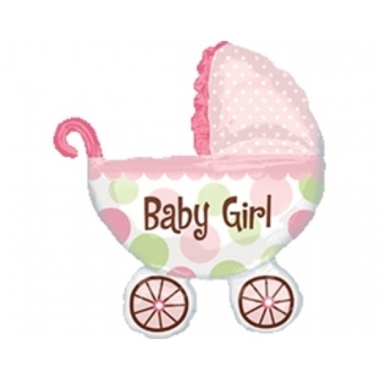 Supershape Baby Buggy Girl Folyo Balon