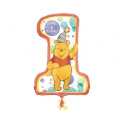 Winnie the Pooh 1 Yaş Supershape Folyo Balon