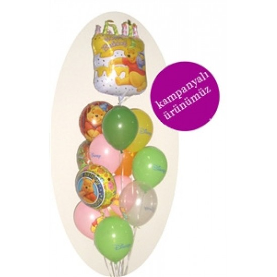 Winnie The Pooh Uçan Balon Demeti