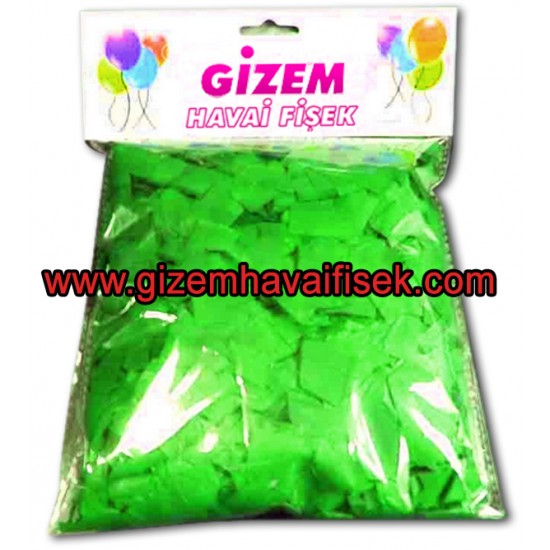 Yeşil Renkli Konfeti Kağıdı